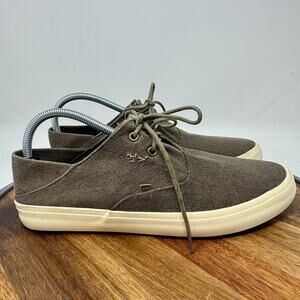 LAMO Canvas Sneaker Shoes Brown Lace Up Casual Men's Size 10.5